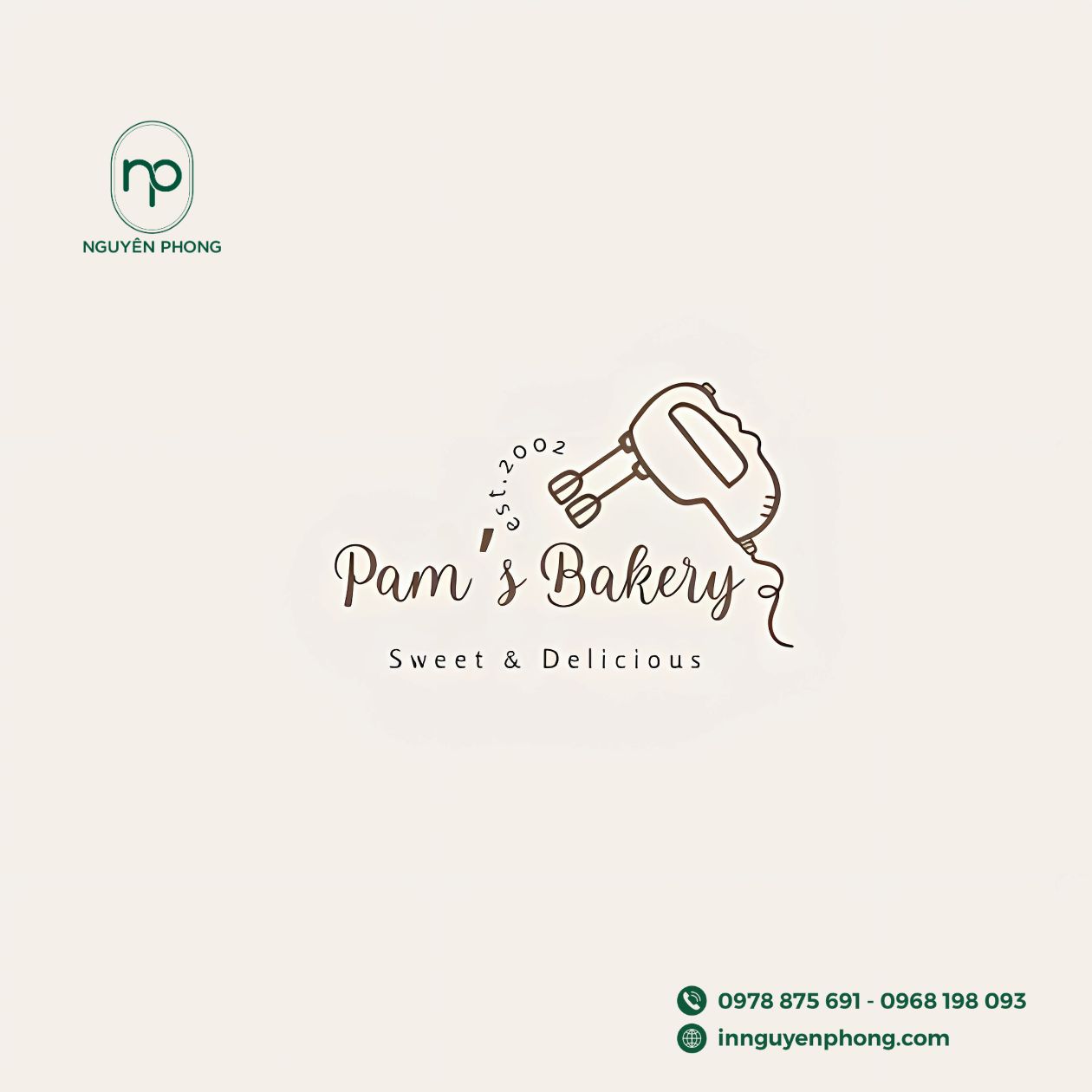 Mẫu thiết kế logo bánh kẹo 
